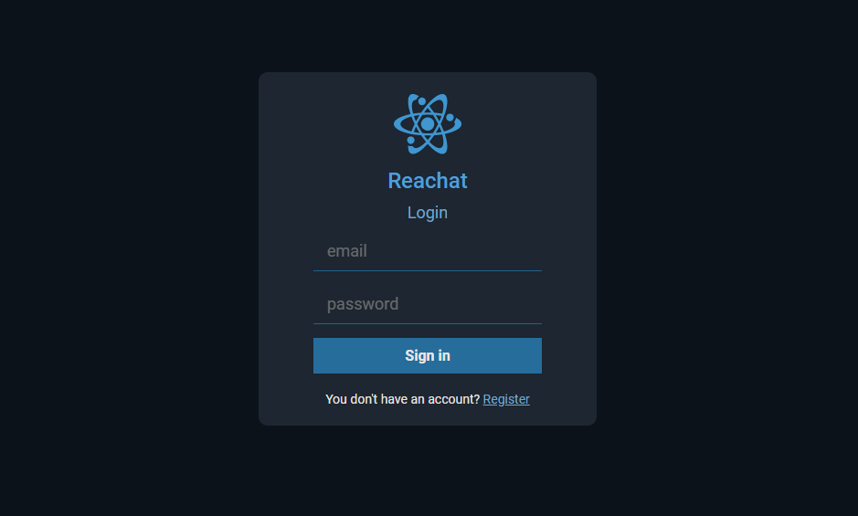 Reachat - chat app build with React